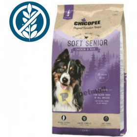 CHICOPEE Classic Nature Soft Senior - полувлажна суха храна, с меки гранули за възрастни кучета над 7 години с пилешко и ориз 15кг 